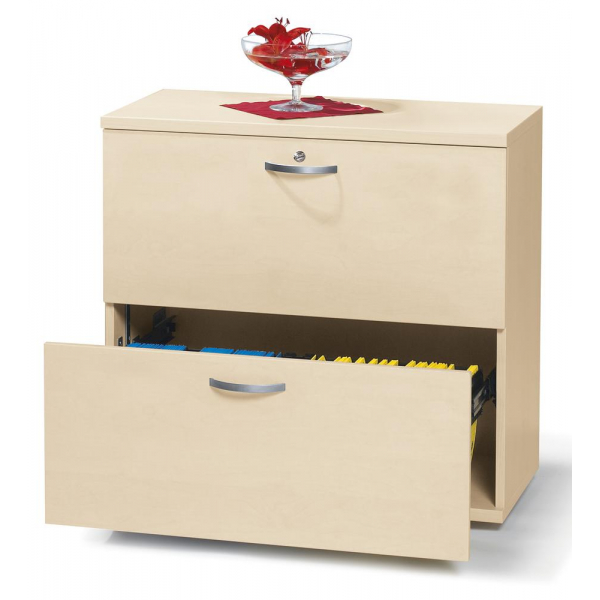 Deskin Hängeregistraturschrank 268341 MULTI M pro, ahorn, 2 Schubladen, 2-bahnig 4251635611659 Deskin