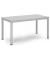 Besprechungstisch BASE-MODUL Q, 72cm (H), 140x80cm (BxT), 6 Personen, rechteckig, lichtgrau / silber