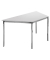 Besprechungstisch 248697, 72cm (H), 160x80cm (BxT), 3 Personen, Trapezform, lichtgrau / chrom