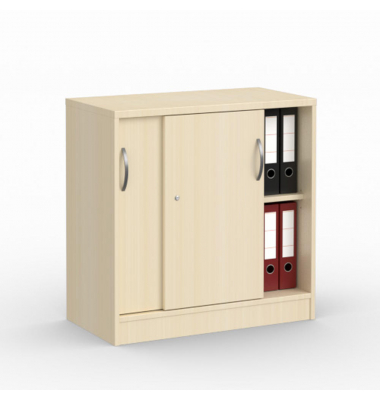 Schiebet&uuml;renschrank MULTI M 273426, abschlie&szlig;bar, 2 OH, ahorn, 80x80,5x42cm (BxHxT)