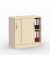 Schiebet&uuml;renschrank MULTI M 273426, abschlie&szlig;bar, 2 OH, ahorn, 80x80,5x42cm (BxHxT)