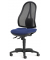 Bürodrehstuhl COMFORT NET, schwarz/blau / schwarz, bis 110kg, ohne Kopfstütze