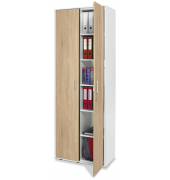 Aktenschrank EVO 275229, abschlie&szlig;bar, 2x6 OH, wildeiche/wei&szlig;, 120x221,5x42cm (BxHxT)