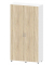 Aktenschrank EVO 275229, abschlie&szlig;bar, 2x6 OH, wei&szlig;/wildeiche, 120x221,5x42cm (BxHxT)