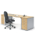Schreibtisch CONCEPT LINE, manuell höhenverstellbar, 68-82cm (H), 160x80cm (BxT), rechteckig, buche / silber
