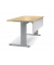 Schreibtisch Basic M MULTI M, 74cm (H), 160x80cm (BxT), rechteckig, buche / silber