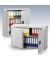 Stahlschrank BASE L 132150, abschlie&szlig;bar, 2 OH, lichtgrau, 120x75x38cm (BxHxT)