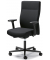 Bürodrehstuhl D001, schwarz / schwarz, bis 110kg, ohne Kopfstütze