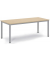 Besprechungstisch 259705, 72cm (H), 180x80cm (BxT), 8 Personen, rechteckig, ahorn / silber