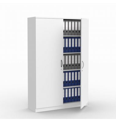 Aktenschrank MULTI M 272038, abschlie&szlig;bar, 2x5 OH, wei&szlig;, 120x183,5x42cm (BxHxT)