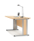 Schreibtisch Basic MULTI M, 74cm (H), 180x80cm (BxT), rechteckig, buche / silber
