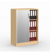 Rollladenschrank MULTI M 272048, abschlie&szlig;bar, 3 OH, buche/alusilber, 80x114,5x42cm (BxHxT)