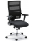 Bürodrehstuhl ecoNet, schwarz/anthrazit / silber, bis 110kg, ohne Kopfstütze