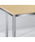 Besprechungstisch 248682, 72cm (H), 80x80cm (BxT), 4 Personen, quadratisch, buche / chrom