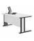 Schreibtisch Basic MULTI M, 74cm (H), 180x80cm (BxT), rechteckig, lichtgrau / anthrazit