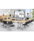 Klapptisch MODUL, 160x80cm (BxT), 73cm (H), Holz, rechteckig, buche / chrom