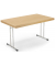 Klapptisch, 150x80cm (BxT), 73,8cm (H), Holz, rechteckig, buche / chrom