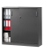 Schiebet&uuml;renschrank BASE L 220757, abschlie&szlig;bar, 3 OH, anthrazit, 120x120x42cm (BxHxT)