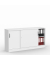 Schiebet&uuml;renschrank MULTI M 273435, abschlie&szlig;bar, 2x2 OH, wei&szlig;, 160x80,5x42cm (BxHxT)