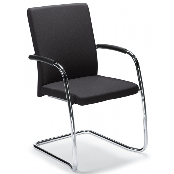 4251635614827 - Besucher- und Konferenzstuhl RIVA S dunkelgrau chrom mit Armlehnen Freischwinger 4251635614827 Deskin 4251635614827 - Besucher- und Konferenzstuhl RIVA S dunkelgrau chrom mit Armlehnen Freischwinger 4251635614827 Deskin