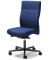 Bürodrehstuhl D001, blau / schwarz, bis 110kg, ohne Kopfstütze
