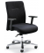 Bürodrehstuhl BIG STAR 10, schwarz / silber, mit Armlehnen, bis 150kg, ohne Kopfstütze