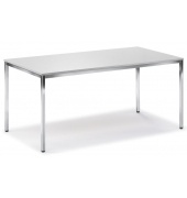 Besprechungstisch 248694, 72cm (H), 200x80cm (BxT), 8 Personen, rechteckig, lichtgrau / chrom