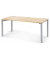 Schreibtisch CONCEPT LINE, manuell h&ouml;henverstellbar, 68-82cm (H), 180x80cm (BxT), rechteckig, buche / silber