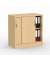 Schiebet&uuml;renschrank MULTI M 273425, abschlie&szlig;bar, 2 OH, buche, 80x80,5x42cm (BxHxT)