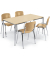 Besprechungstisch 248693, 72cm (H), 160x80cm (BxT), 6 Personen, rechteckig, ahorn / chrom