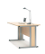 Schreibtisch Basic MULTI M, 74cm (H), 80x80cm (BxT), quadratisch, ahorn / silber