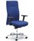 Bürodrehstuhl BIG STAR 20, blau / silber, mit Armlehnen, bis 150kg, ohne Kopfstütze