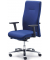 Bürodrehstuhl BIG STAR 20, blau / silber, mit Armlehnen, bis 150kg, ohne Kopfstütze