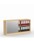 Rollladenschrank MULTI M 273413, abschlie&szlig;bar, 2x2 OH, buche, 160x80,5x42cm (BxHxT)