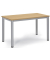 Besprechungstisch 259680, 72cm (H), 120x60cm (BxT), 6 Personen, rechteckig, buche / silber