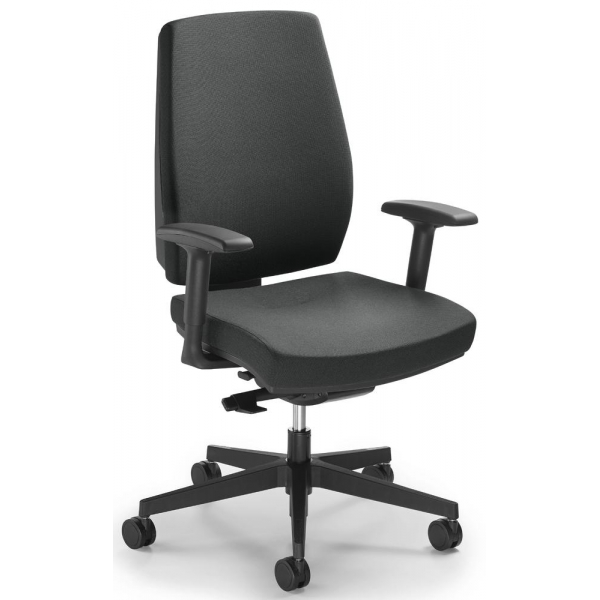 4251635616609 - Bürostuhl Ergo SIT anthrazit schwarz mit Armlehnen bis 110kg ohne Kopfstütze 4251635616609 Deskin 4251635616609 - Bürostuhl Ergo SIT anthrazit schwarz mit Armlehnen bis 110kg ohne Kopfstütze 4251635616609 Deskin