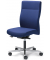 Bürodrehstuhl D001, blau / silber, bis 110kg, ohne Kopfstütze