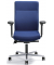Bürodrehstuhl D001, blau / silber, bis 110kg, ohne Kopfstütze