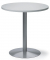 Konferenztisch MODUL, 72cm (H), 80x80cm (BxT), 3 Personen, rund, lichtgrau / silber