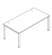Schreibtisch Comfort MULTI M, manuell höhenverstellbar, 62-82cm (H), 120x80cm (BxT), rechteckig, lichtgrau / silber