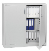 Stahlschrank BASE L 220943, abschlie&szlig;bar, 3 OH, lichtgrau, 120x120x42cm (BxHxT)