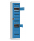 Postverteilerschrank 272557, abschlie&szlig;bar, lichtgrau/lichtblau, 40x180x50cm (BxHxT)