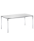 Besprechungstisch 248685, 72cm (H), 120x80cm (BxT), 6 Personen, rechteckig, lichtgrau / chrom