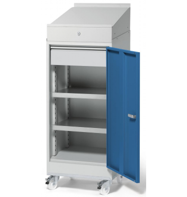 Stehpult PROFI SYSTEM, 129cm (H), 50x50cm (BxT), rechteckig, lichtgrau