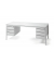 Schreibtischkombination BASE L 256478, 72cm (H), 200x80cm (BxT), rechteckig, lichtgrau / lichtgrau
