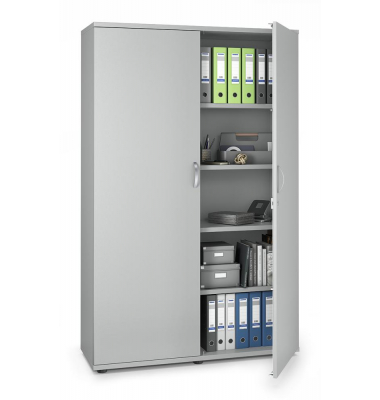 Aktenschrank MULTI M pro 270153, abschlie&szlig;bar, 2x6 OH, lichtgrau, 120x225x42cm (BxHxT)