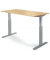 Sitz-Steh-Schreibtisch BASIC  MULTI M pro, elektrisch höhenverstellbar, 71,5-120,5cm (H), 120x80cm (BxT), rechteckig, buche / si
