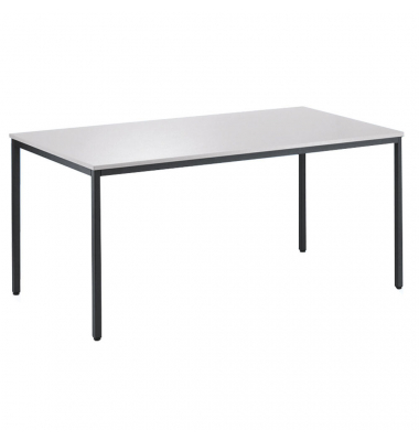 Besprechungstisch Deskin-Line, 72cm (H), 200x80cm (BxT), 8 Personen, rechteckig, lichtgrau / anthrazit
