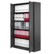 Stahlschrank BASE L 221176, abschlie&szlig;bar, 5 OH, anthrazit, 120x195x42cm (BxHxT)
