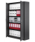 Stahlschrank BASE L 221176, abschlie&szlig;bar, 5 OH, anthrazit, 120x195x42cm (BxHxT)